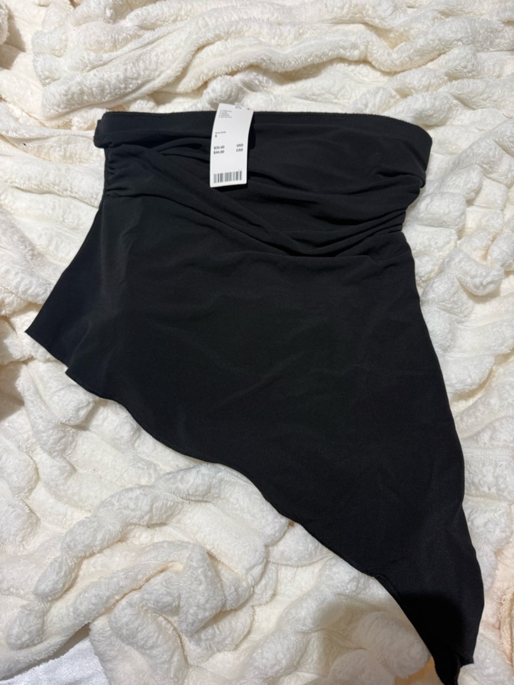 Black Asymmetric Hem shirt urban outfitters